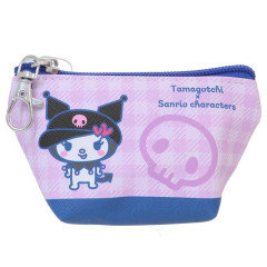 Japan Sanrio × Tamagotchi Triangular Mini Pouch - Kuromi