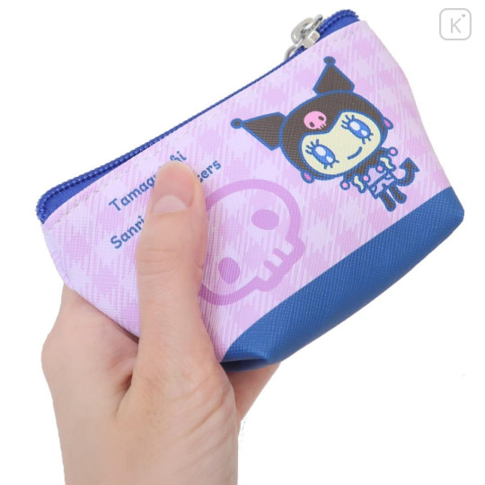 Japan Sanrio × Tamagotchi Triangular Mini Pouch - Kuromi - 2