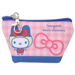 Japan Sanrio × Tamagotchi Triangular Mini Pouch - Hello Kitty