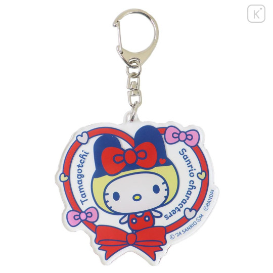 Japan Sanrio × Tamagotchi Acrylic Keychain - Hello Kitty / Heart - 1