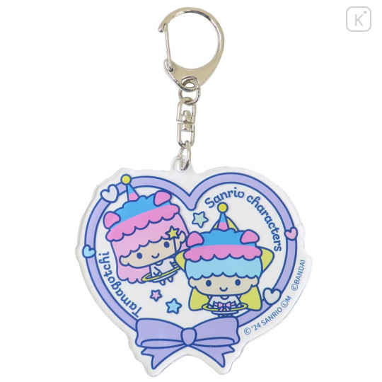 Japan Sanrio × Tamagotchi Acrylic Keychain - Little Twin Stars / Heart - 1