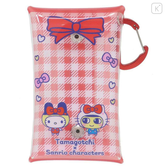 Japan Sanrio × Tamagotchi Clear Multi Case (S) - Hello Kitty / Gingham - 1