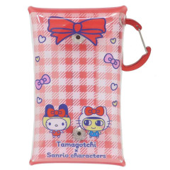 Japan Sanrio × Tamagotchi Clear Multi Case (S) - Hello Kitty / Gingham