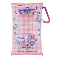 Japan Sanrio × Tamagotchi Clear Multi Case (S) - My Melody / Gingham