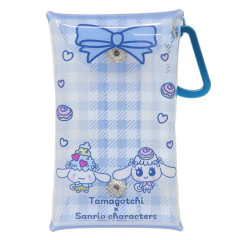 Japan Sanrio × Tamagotchi Clear Multi Case (S) - Cinnamoroll / Gingham