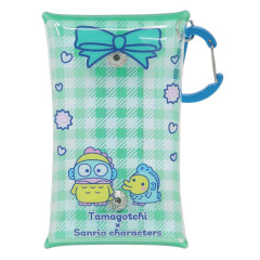 Japan Sanrio × Tamagotchi Clear Multi Case (S) - Hangyodon / Gingham