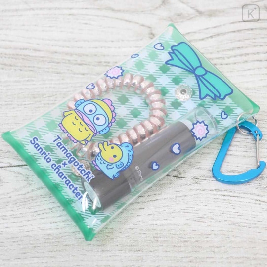 Japan Sanrio × Tamagotchi Clear Multi Case (S) - Hangyodon / Gingham - 3