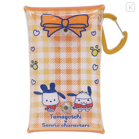 Japan Sanrio × Tamagotchi Clear Multi Case (S) - Pochacco / Gingham - 1