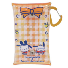 Japan Sanrio × Tamagotchi Clear Multi Case (S) - Pochacco / Gingham