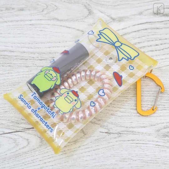 Japan Sanrio × Tamagotchi Clear Multi Case (S) - Pompompurin / Gingham - 3