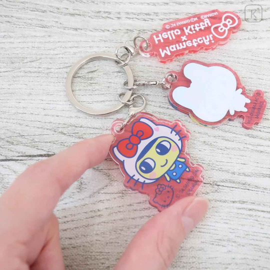 Japan Sanrio × Tamagotchi Acrylic Keychain 3 Charm - Hello Kitty - 2