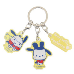 Japan Sanrio × Tamagotchi Acrylic Keychain 3 Charm - Pochacco