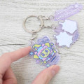 Japan Sanrio × Tamagotchi Acrylic Keychain 3 Charm - Little Twin Stars - 2