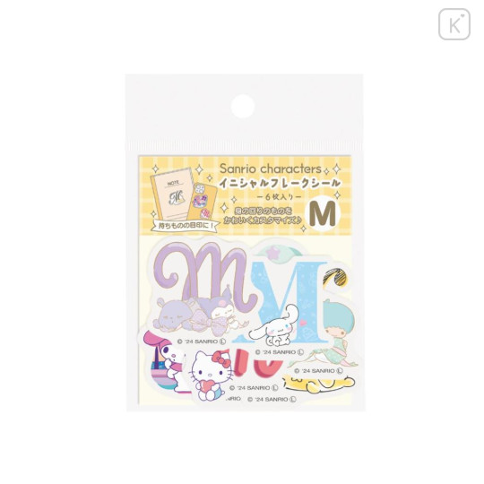 Japan Sanrio Big Moji Sticker - Characters / English Alphabet M - 1