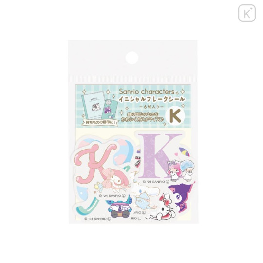 Japan Sanrio Big Moji Sticker - Characters / English Alphabet K - 1