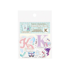 Japan Sanrio Big Moji Sticker - Characters / English Alphabet K