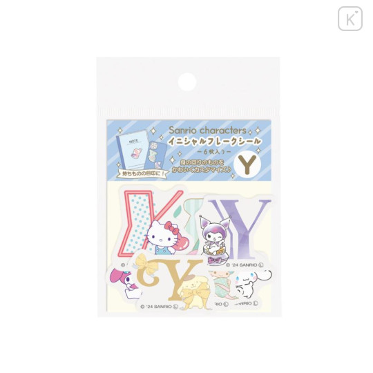 Japan Sanrio Big Moji Sticker - Characters / English Alphabet Y - 1