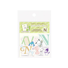 Japan Sanrio Big Moji Sticker - Characters / English Alphabet N