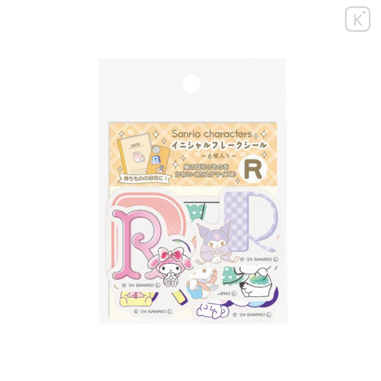 Japan Sanrio Big Moji Sticker - Characters / English Alphabet R - 1