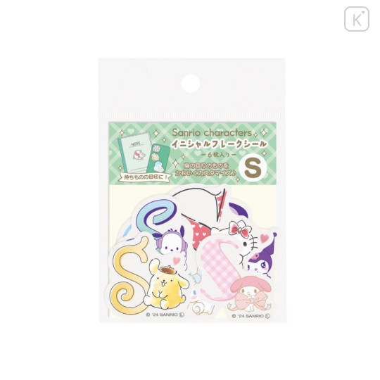 Japan Sanrio Big Moji Sticker - Characters / English Alphabet S - 1