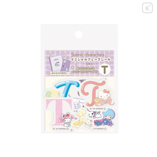 Japan Sanrio Big Moji Sticker - Characters / English Alphabet T - 1