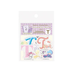 Japan Sanrio Big Moji Sticker - Characters / English Alphabet T