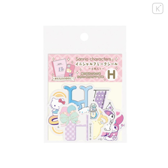 Japan Sanrio Big Moji Sticker - Characters / English Alphabet H - 1