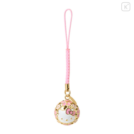 Japan Sanrio Original Bell Netsuke - Hello Kitty / Pink - 1