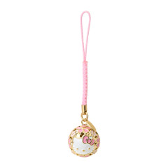 Japan Sanrio Original Bell Netsuke - Hello Kitty / Pink