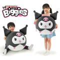 Japan Sanrio Biggies Inflatable Plush Soft Toy - Kuromi - 1