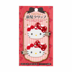 Japan Sanrio Original Bangs Clip Deluxe - Hello Kitty / Red