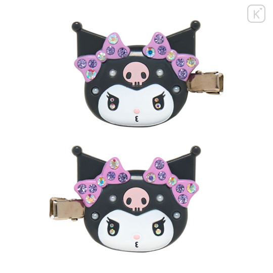 Japan Sanrio Original Bangs Clip Deluxe - Kuromi - 2