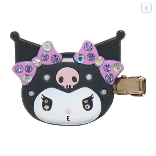 Japan Sanrio Original Bangs Clip Deluxe - Kuromi - 4