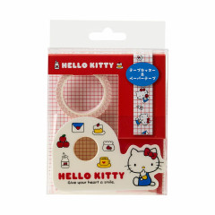 Japan Sanrio Original Tape Cutter & Paper Tape - Hello Kitty / Sanrio Forever