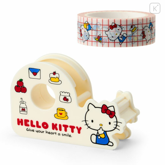 Japan Sanrio Original Tape Cutter & Paper Tape - Hello Kitty / Sanrio Forever - 2