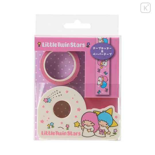 Japan Sanrio Original Tape Cutter & Paper Tape - Little Twin Stars / Sanrio Forever - 1