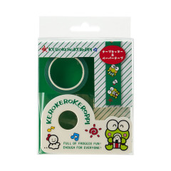 Japan Sanrio Original Tape Cutter & Paper Tape - Keroppi / Sanrio Forever