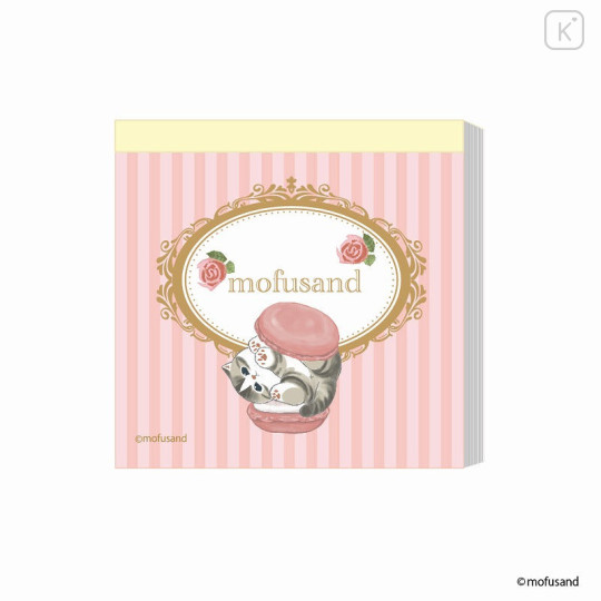 Japan Mofusand Square Memo - Cat : Sweets Blossom - 1
