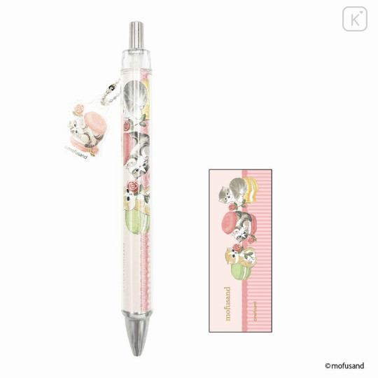 Japan Mofusand Ballpoint Pen - Cat : Sweets Blossom Nyan Pink - 1