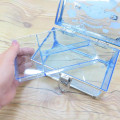 Japan Sanrio Clear Cosmetic Storage Box Vanity Case - Cinnamoroll / Blue - 3