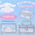 Japan Sanrio Clear Cosmetic Storage Box Vanity Case - Cinnamoroll / Blue - 4