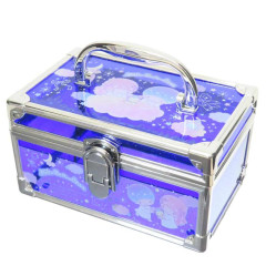 Japan Sanrio Clear Cosmetic Storage Box Vanity Case - Little Twin Stars