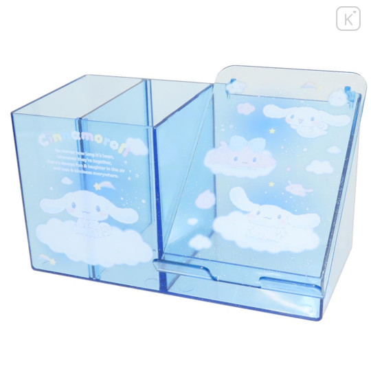 Japan Sanrio Smartphone & Pen Stand - Cinnamoroll / Clear Blue - 1