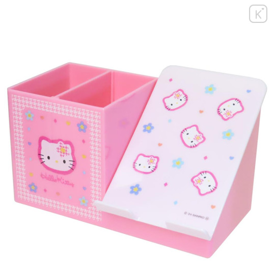 Japan Sanrio Smartphone & Pen Stand - Hello Kitty / Y2k Houndstooth - 1