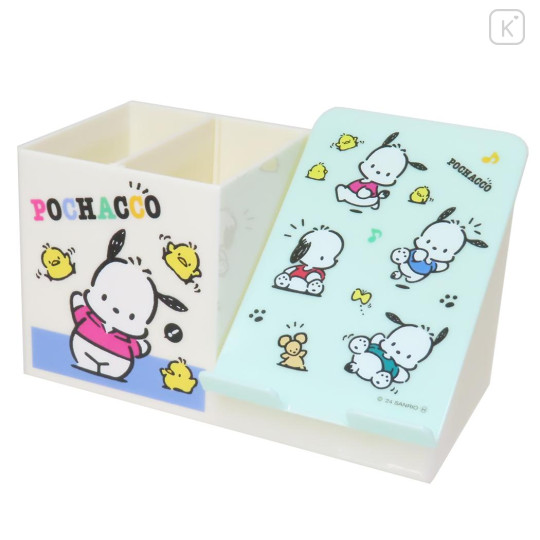 Japan Sanrio Smartphone & Pen Stand - Pochacco & Chick - 1