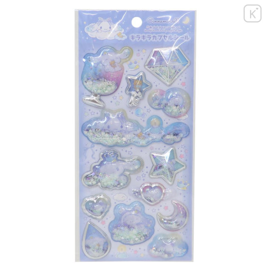 Japan Sanrio Shake Shake Capsule Seal Sticker - Cinnamoroll : Sky Party 3D - 1