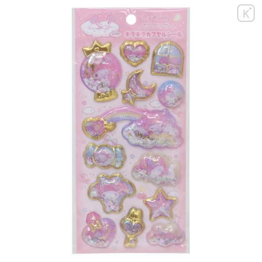 Japan Sanrio Shake Shake Capsule Seal Sticker - My Melody / Sky Party - 1