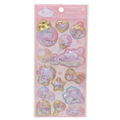 Japan Sanrio Shake Shake Capsule Seal Sticker - Hello Kitty / Sky Party