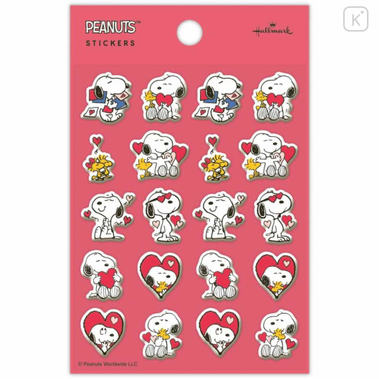 Japan Peanuts Bubble Sticker - Snoopy / Peanuts All Good Love Cherishing - 1