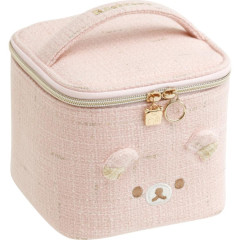 Japan San-X Tweed Vanity Pouch - Rilakkuma / Wonderful House